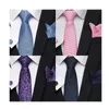 Vendita di fabbrica di cravatta per collo 65 colori 2023 Nuovo design matrimonio cravatta cravatta set cravatta da cravatta per la festa formale floreale