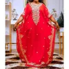 Vêtements ethniques Fashion Royal-Blue Maroc Dubai Kaftans Farasha Abaya Robe très fantaisie et exotique sexy