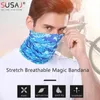 Fashion Face Masks Neck Gaiter UV Protection Scarpe Ice Ice Silk Masque facial Masque Coube Séchage rapide Bélot de pêche extérieure MOTOGLE MOTORCYLE BANDAGE BESTIONNAGE Q240510