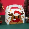 Papier behandeln Weihnachtsmuffin faltbare Kuchenboxen