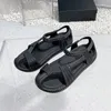 Chaussures décontractées Sandales féminines Summer 2024 Style Open Toe Teave Upper Hollow Design Femme Pêcheur non glissade Résistant