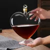 Exit Fashion 1000ml Heart shaped Bottle Sealed Whiskey Vodka Sake Shochu Decanter Decorated Hip Flask Gift Can 240510
