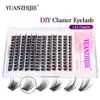 Faux cils bricolage 144 cluster cils yuanzhijie Livraison gratuite poutre segmentée naturel c / d Curly Personnalized Fix Makeup Products Q240510