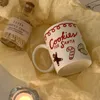 Muggar nordisk mugg för te kaffebord jul vatten kopp keramik kontor jul present koppar reser keramik söt öl rolig bar