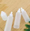 Storage Bottles 50pcs 20/30/40/50ml Frosted Glass Bottle White Pipette Dropper Essential Oil Cosmetic Essence SN1168