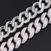 Custom Full Iced Out Cuban Chain S Brilliance Moissanite Sterling Sier 17Mm 4Rows Heavy Hip Hop Link Necklace