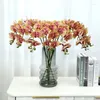 Les fleurs décoratives se sentent hydratantes artificielles orchidées phalaenopsis fausses plantes bonsaï salon de la maison décoration de Noël pote en gros pote