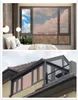 Stickers de fenêtre Perspective unidirectionnelle Miroir Solaire Verre Verre Anti-UV Buildage de bureau décoratif 300 cm