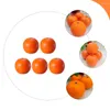 Decoratieve bloemen 5 pc's oranje model levense decoraties fruit peuter speelgoed plastic spelen sinaasappels rekwisieten gesimuleerde modellen nep