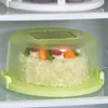 Platen transparante cakebox met handgreeplid draagbaar 10 cupcake drageropslag voor cakes
