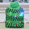 Chapeaux de Noël avec des hommes LED à la mode légère colorée