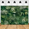 Party Decoration 1pc 150 cm 100 cm Tropical Jungle Green Leaf Pography Bakgrund