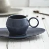 Tasses 120 ml Japan Style Coffee tasse de tasse de café Mini Retro Espresso Mug Céramique Blue Breakfast Small Fresh Gift Cl10250957 Mignon