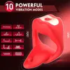 Outros itens de beleza de saúde App Control Men Vibratando Men Cock Penis Ring Toy Vibrator Extigante ereção mais forte Marbator Perineum Testículos Estimulação T240510