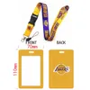 Männer Design Keychain Basketball Club Neckriemen Keychain Abzeichen Halter ID -Karte Pass Hang Seil Lanyard für Schlüsselringezubehör