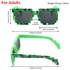 Outdoor Eyewear Thug Life Sunglasses Retro Gamer Robot Pixel Mosaic Birthday Party Cosplay Favors For Kids And Adults