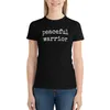 Dames Polo's Peaful Warrior T-shirt T-shirt T-shirt Blouse vrouwen T-shirt