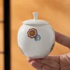 Бутылки для хранения творческий маленький круглый пену керамический чай запечатанные конфеты кофейные зерна бутылка пищевые контейнер дом