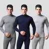 Biancheria intima termica maschile vedi abito alto inverno uomini lunghi johns set per padre vestiti caldi in cotone medio grasso xxxl interno