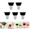 Disposable Cups Straws 5 Sets Beverage Fruit Juice And Bowl Snack Holder French Fries Storage Milk Tea PP Without Lids