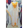Etniska kläder vita marinblå ny dubai george marockansk kaftan klänning jilbab abaya kläd2405