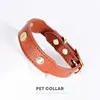 Colliers de chien Loutidik-Puppy Pet Collar avec Plate Plaque Laser ID Nom Fabriqué en cuir Eco Small And Cat Collier Accessoires en gros