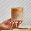 Copos de vinho nicho de nicho de gelo americano café com leite xícara de café artesanal pequeno u suco xícaras de água caneca canecas de estilo simples kawaii onda