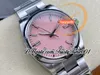 126000 VR3230 Automatic Unisex Watch Mens Womens Watches Clean CF 36mm Pink Dial Stick Markers SS 904L Steel Bracelet Super Edition Trustytime001 Wristwatches