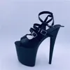 Chaussures de danse marque 8 pouces Sexy Performance Strip club lié à talons hauts avec 20 cm Super High Women's