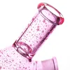 All new cute pink thickened heat-resistant glass bong handmade pink starry design triangle hookah pot and pipe