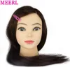 Mannequin Heads 26 80% Real Human Hair Model hoofd voor training professionele kapsel Beauty Doll Styling Q240510