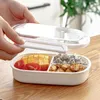 Servis lunchlåda bento plast mikrovågsugn säkert kylskåp sallad fruktfack behållare hålla färsk stor fackskål