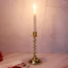 Bougeoirs E9ld Leaf Fer Solder Candlestick Home Decoration Retro Decoration For Friends Family