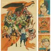 Vintage retro anime plakat anime plakaty na plakat Uzumaki Naruto plakat Luffy Wanted One Piece Bar Cafe Decor Home Decor Stakerem 6668524