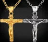 Gioielli Wholecrucifix Solid Necklace Men039S 18 Christian Cross Factory Gift Gold God Women GF Charms Lines Ciondolo K Fashi4982185