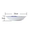 Plates Jingdezhen Ceramic 6 Inch/ 8/10 Inch Bone China Tableware Ish Rice Dishes Blue And White Porcelain Household Dinner Plate