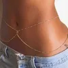 Waist Chain Belts Fashionable and Simple Double Layer Bead Womens Abdominal Belly Belt Fashion Body Jewelry Spring/Summer Gift Q240511