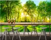 Wallpapers Custom Sunshine Forest Grassland Environmental Theme Landscape Wallpaper 3d Mural For Living Room