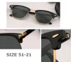 O occhio da sole di alta qualità per donne Retro Fashion Club Sun Glasses Men Master 51mm UV 400 Protection Plank Metal Frame Eyewea8102611