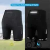 Les ventilateurs en tête de short à vélo X-Tiger pour hommes avec poche arrière 5D Gel Padt pour le pantalon à moitié serré à cyclisme de la route Mountain Q240511