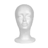 Mannequin Heads Female Foam Head Manikin Display Cap Glasses Rack Lämpligt för butiker och familjer Q240510