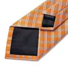 Set à cravate de cou 2018 Nouvelle arrivée 12 styles liens en soie pour 8,5 cm de couleur orange nouties pour les affaires de mariage