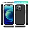 Luxury 2 in 1 Phone Case for iPhone 15 14 13 12 11 Pro Max XR XS 8 7 Plus SE Armor Shockproof Soft Bumpers Hard Cover