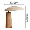 Lampes de table concepteur Wabi-Sabi lampe à bois massif en tissu LED à lampadaire zen décor décor de bureau Light Living / Modèle chambre à coucher