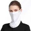 Máscaras de face de moda pente de pescoço unissex gelo seda respirável balaclava anti -UV máscara facial bloqueando o bandagem militar multi -câmera de sol q240510