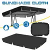 Tenten en schuilplaatsen buiten schommelstoelhoes Vervang het luifel dak voor stoel 2-3 zittuin schaduw stofdichte zonnebrand polyester