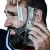 2024 5 in 1 uomo Modello di styling a forma di barba pettinabile da uomo rotabile cucciolo strumento di bellezza per la barba che taglia la barba baffi pettina