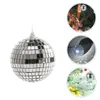 Decorative Figurines Wedding Decorations For Ceremony Mirror Laser Ball Compact Disco Hanging Spherical Xmas Party