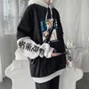 Felpa con cappucci da uomo Felpa ad anime calda jujutsu kaisen nanami kento fresco stampa grafica da uomo con cappuccio da donna con felpe più dimensioni harajuku strtwear abbigliamento t240510