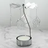 Bougeurs Rotation Solder Creative Metal Tea Light Brûleur d'encens romantique pour Party Home Office Festival Ki